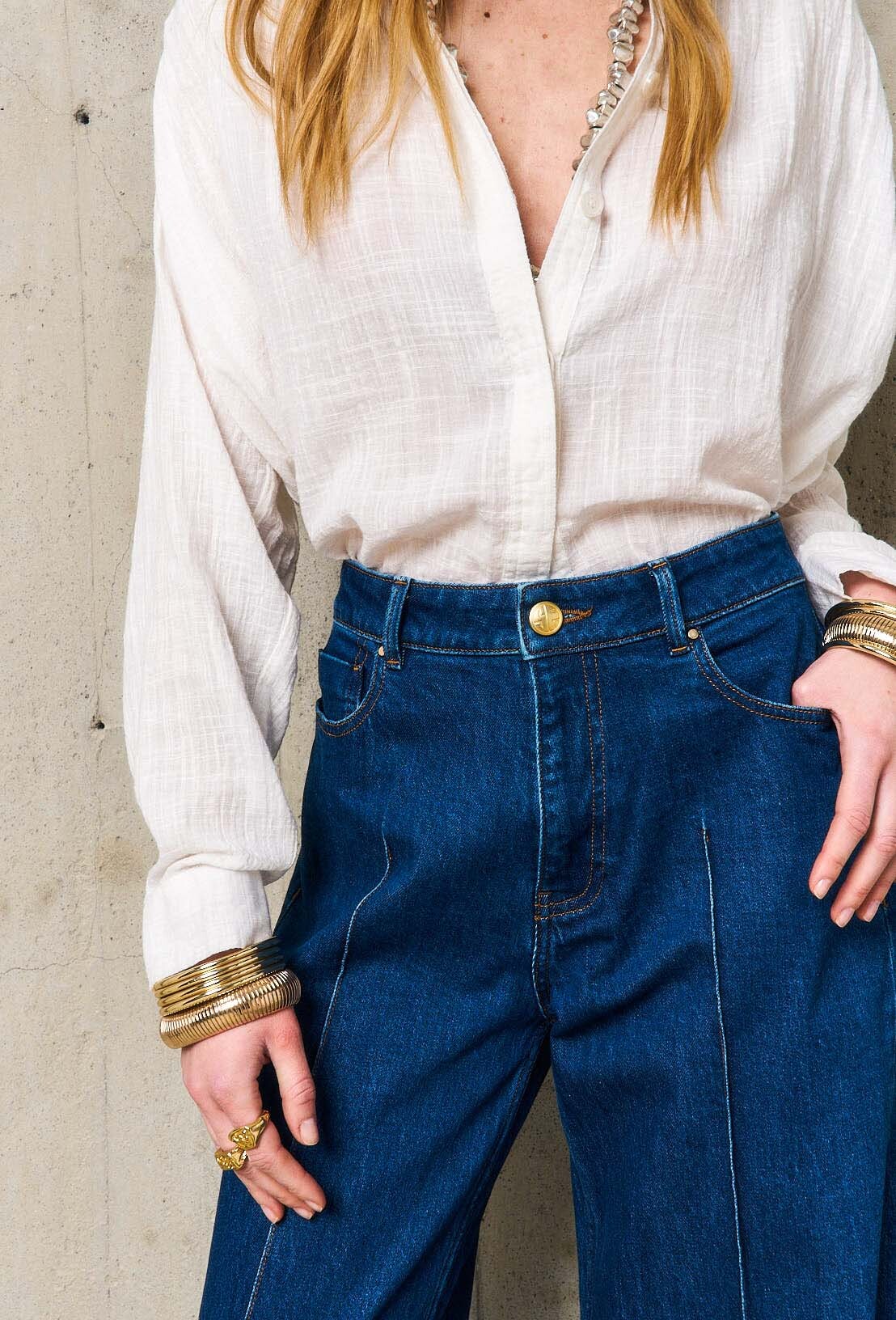 PANTALON PLI PIQUE MOIRA