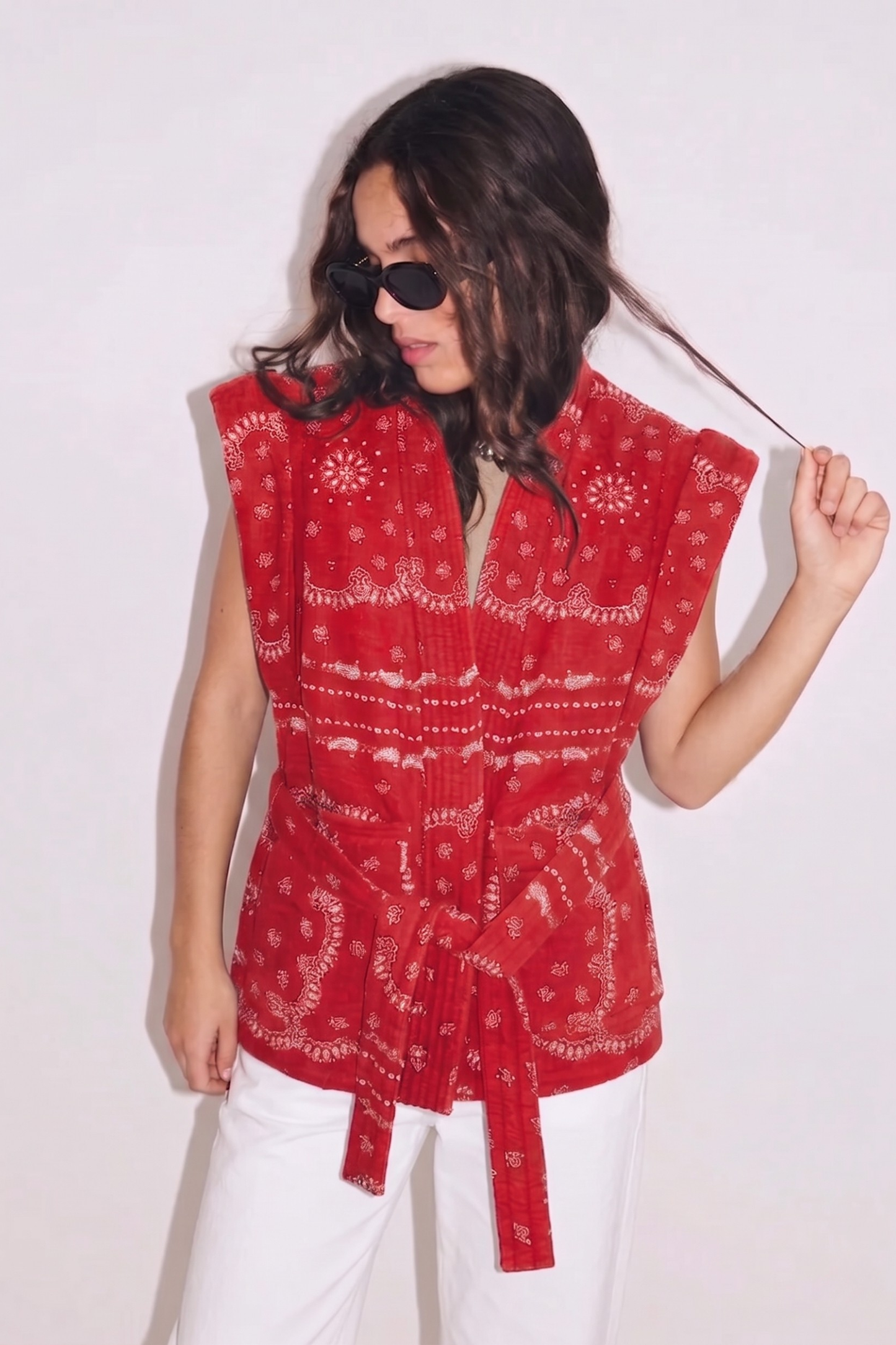 VESTE BANDANA ROUGE - EXCLU WEB