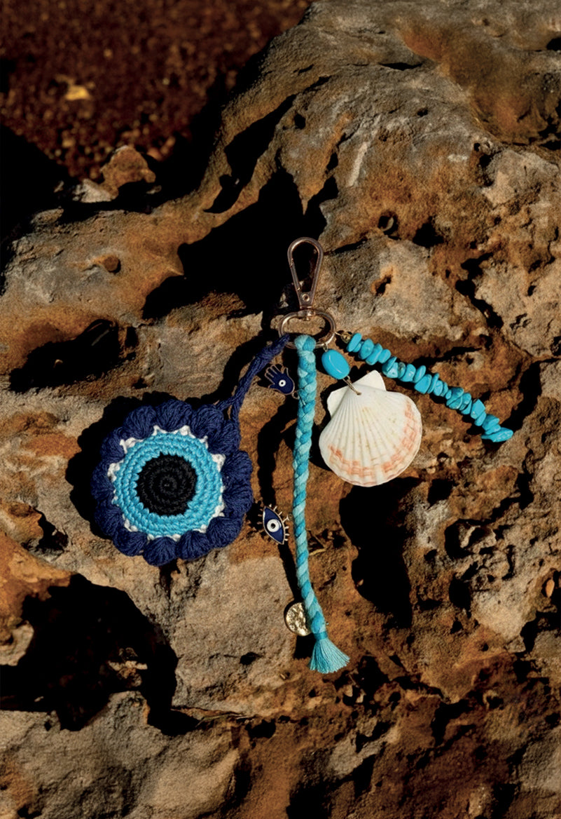 PORTE CLEFS CROCHETÉ OEIL