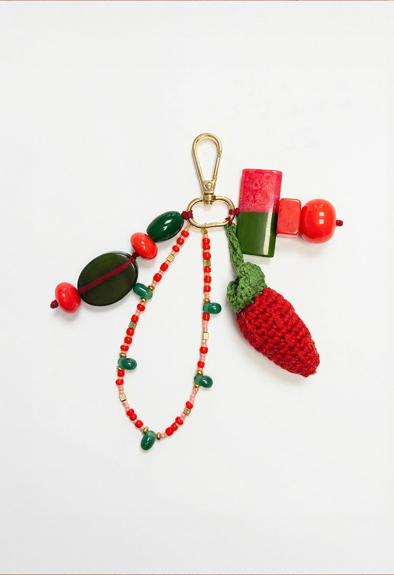 PORTE CLEFS FRAISE