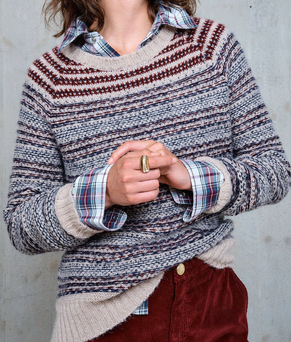LINOA JACQUARD SWEATER
