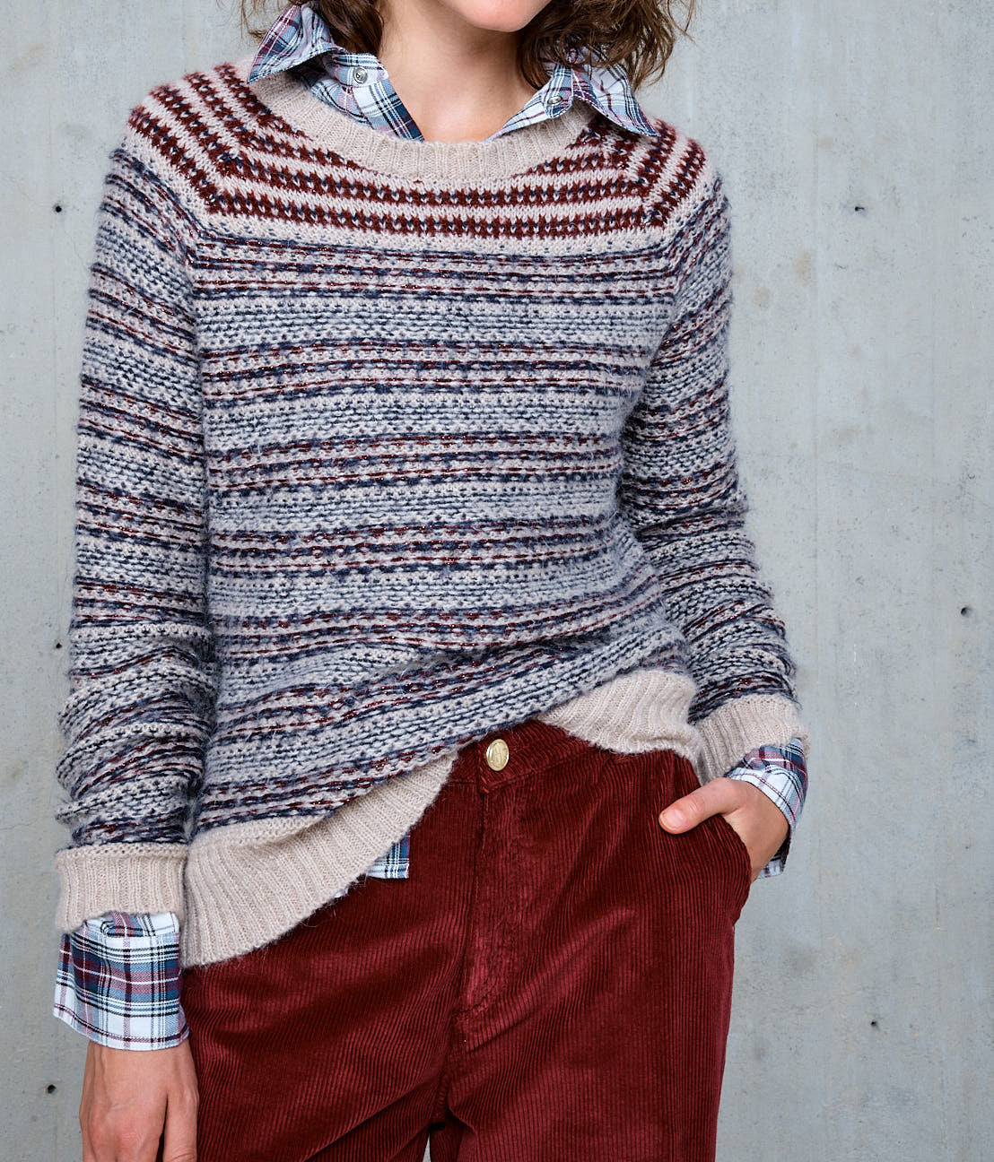 LINOA JACQUARD SWEATER