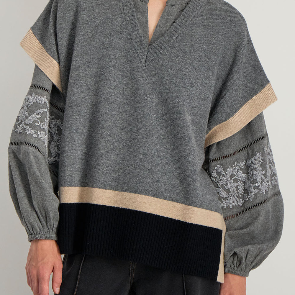 VESPER PONCHO SWEATER