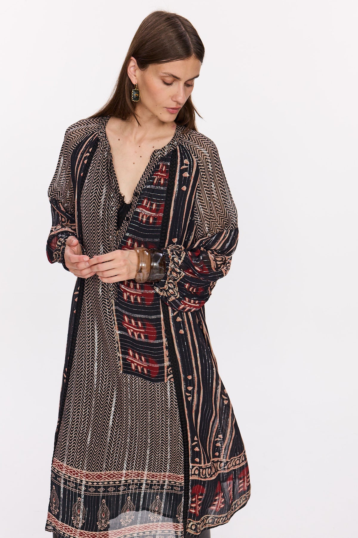 114. CLEA LONG SLEEVE DRESS
