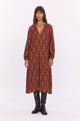 POLA LONG SLEEVE MAXI DRESS