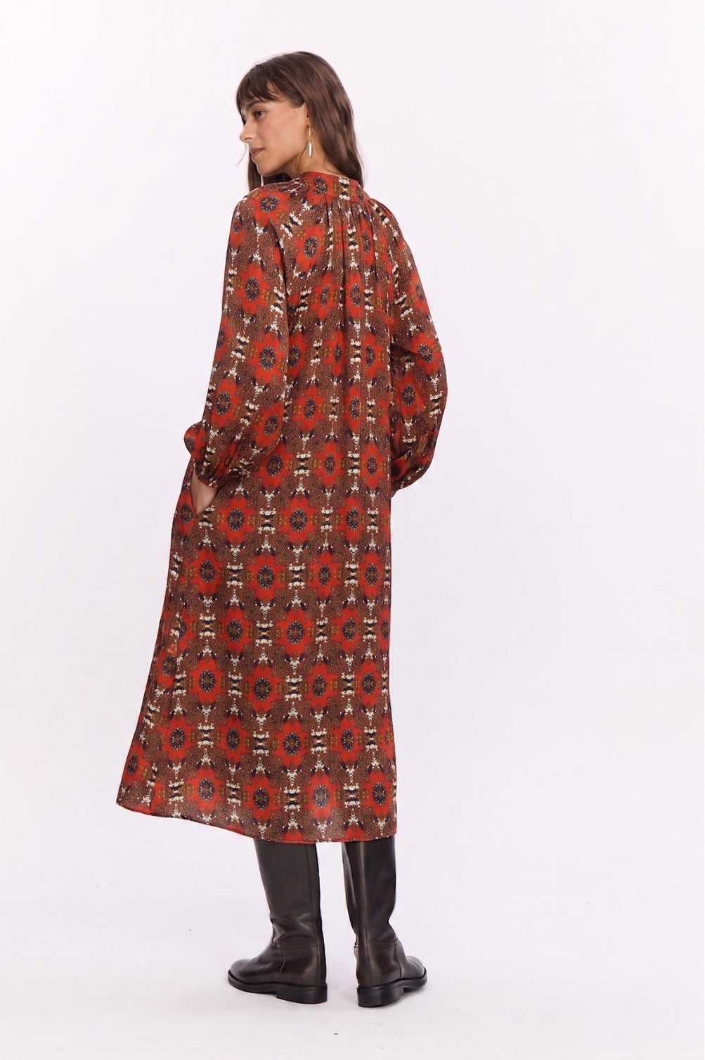 POLA LONG SLEEVE MAXI DRESS