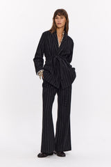 601 . LONG-SLEEVED STRIPED JACKET