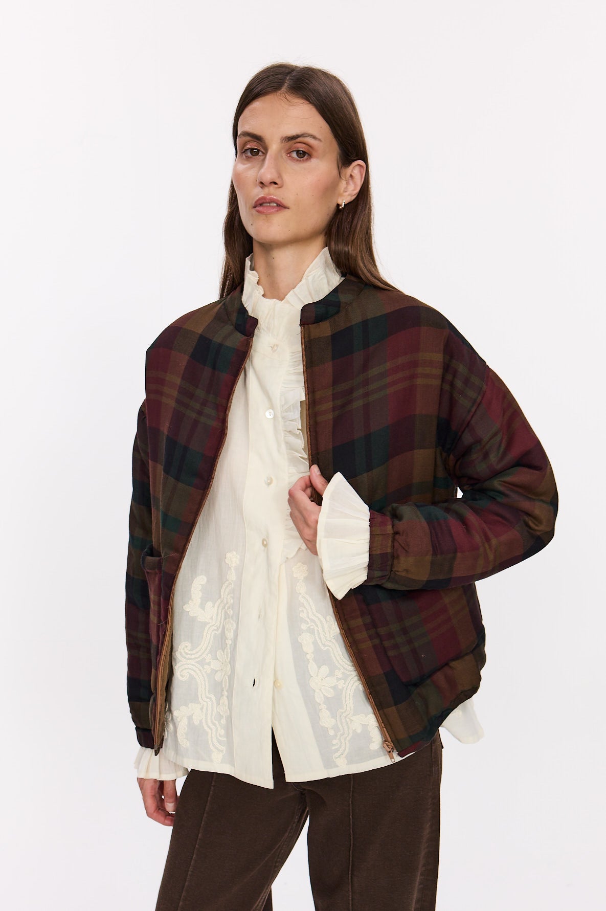 129. LONG SLEEVE FITTED JACKET