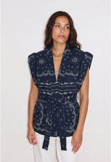 NAVY BANDANA JACKET