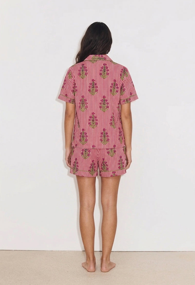 PYJAMA SHORT CLEA ROUGE
