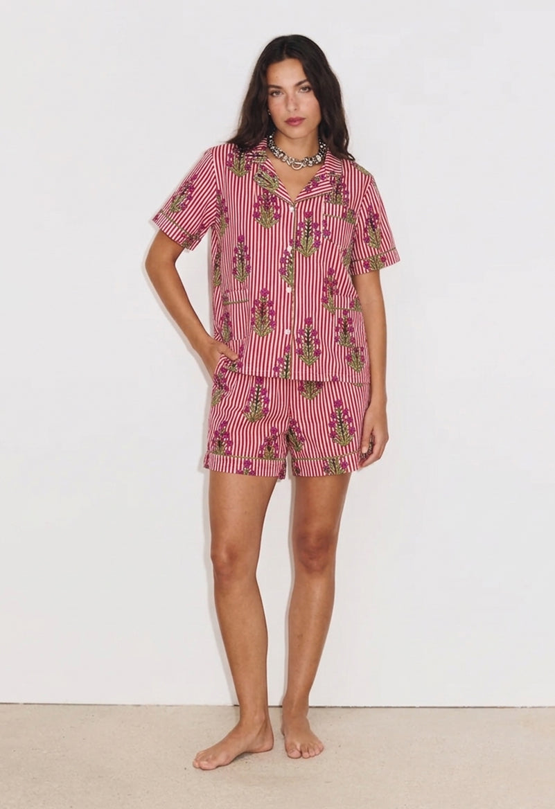 PYJAMA SHORT CLEA ROUGE