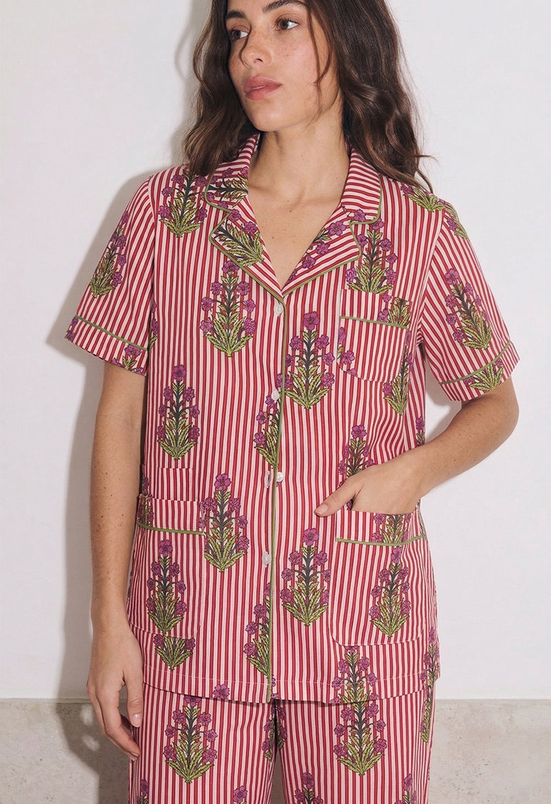PYJAMA SHORT CLEA ROUGE