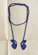 INDIGO BUTTERFLY NECKLACE