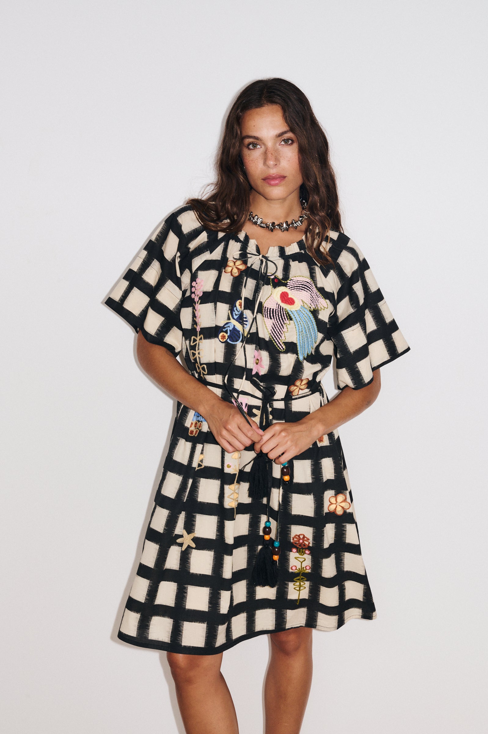 Robe Flora portée, style bohème chic estival